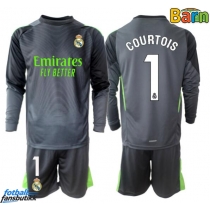 Real Madrid Thibaut Courtois #1 Keeper Tredjedraktsett Barn 2025-26 Langermet (+ Korte bukser)